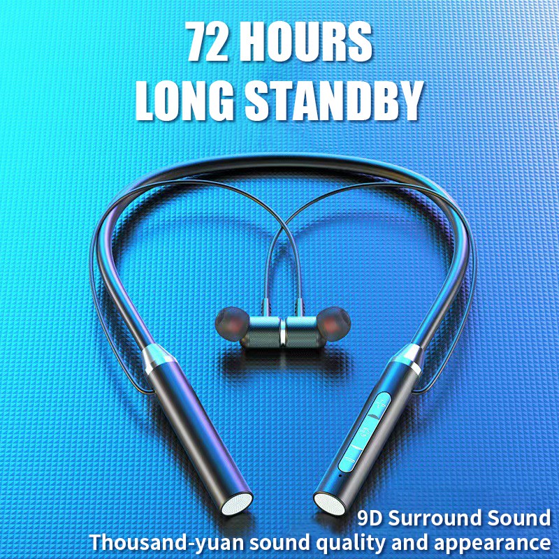 R100 IPX5 Waterproof Wireless Bluetooth Earphones Magnetic Neck-mounted Sports Headphones R100 IPX5 Waterproof Wireless Bluetooth Earphones Magnetic Neck-mounted Sports Headphones